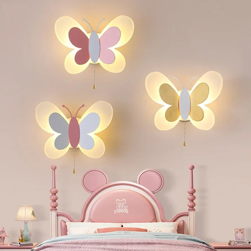 Cute Butterfly girl room lamp