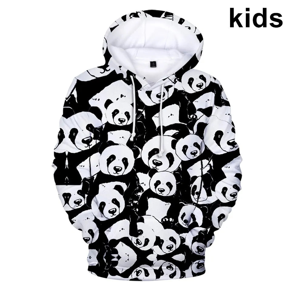 Cute Panda kids hoodies