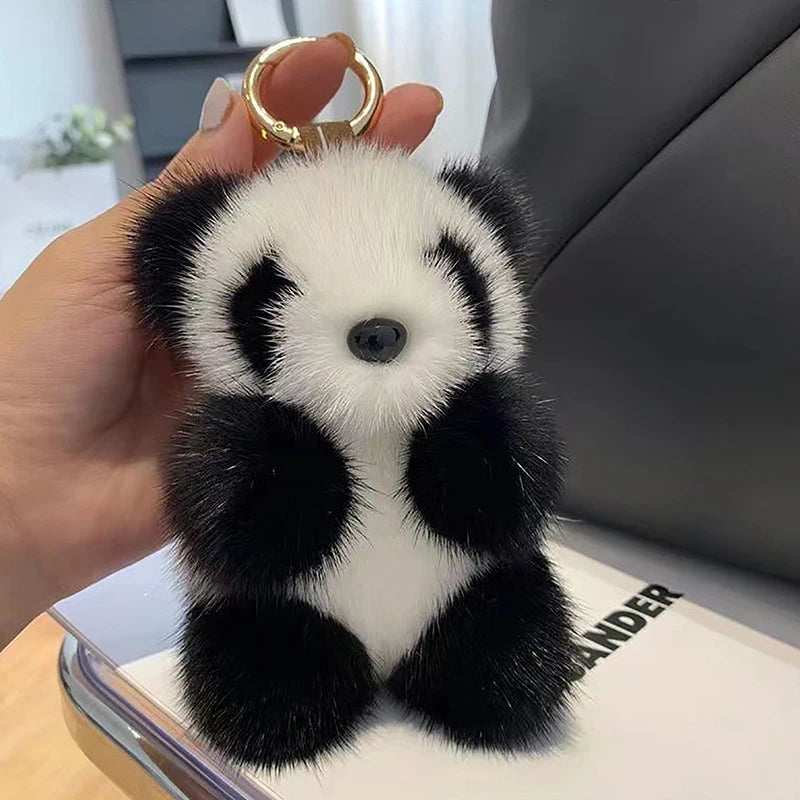 Cute Panda Car Keychain
