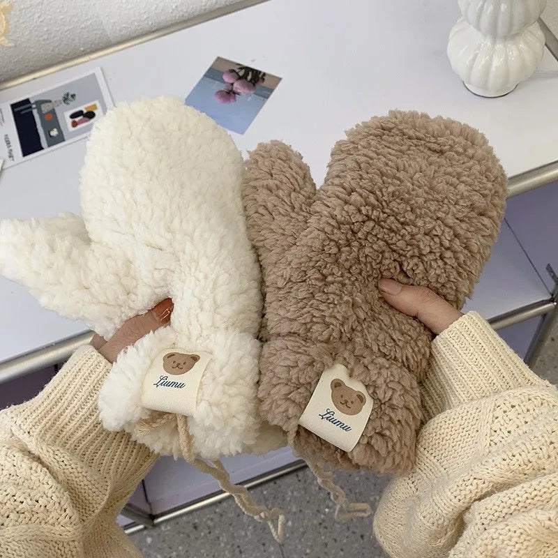 Cute Bear Warm Gloves