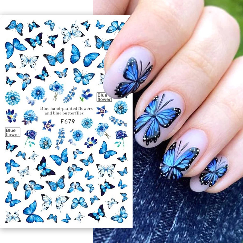 Luxury Butterflies Nail Stickers