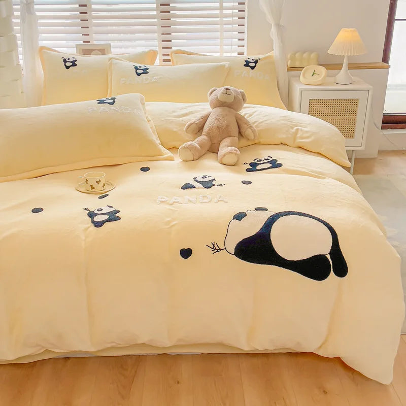 Cute Panda Duvet Cover Set