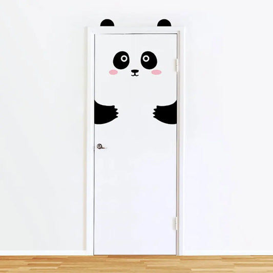 Cute Panda Door Sticker