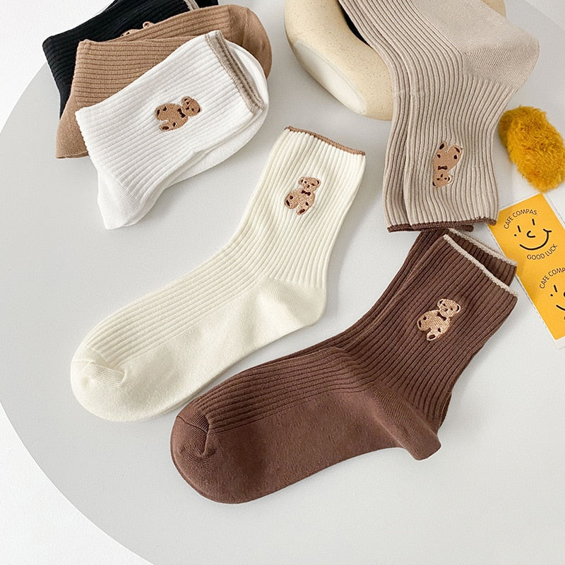 cute Bear trend socks