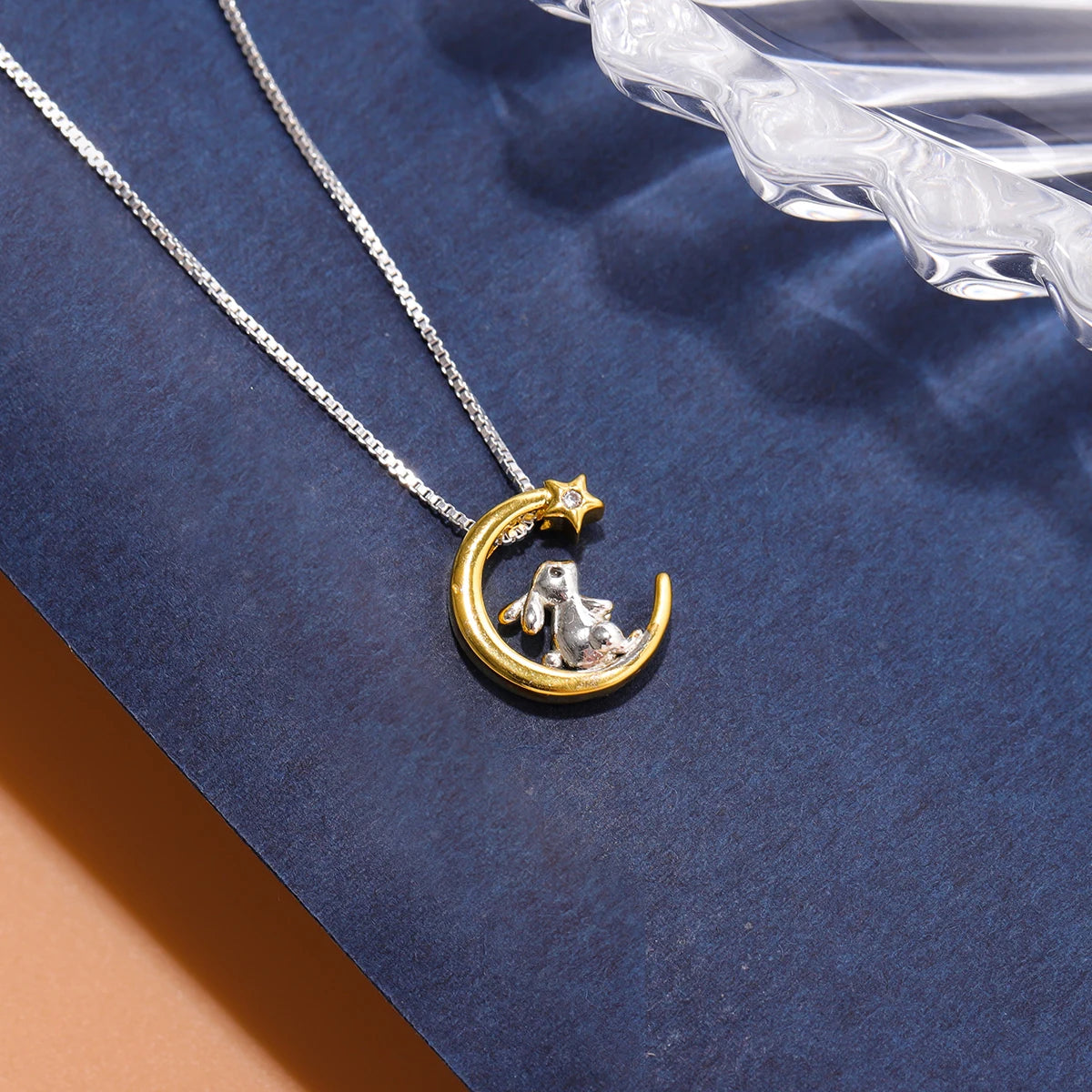 Cute Moon And Star Rabbit Necklaces