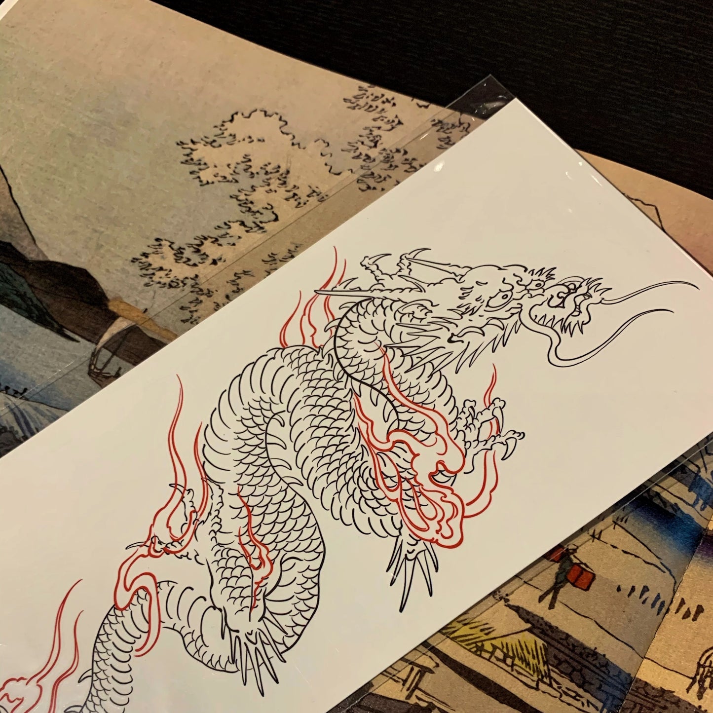 Amazing Dragon Temporary Tattoo