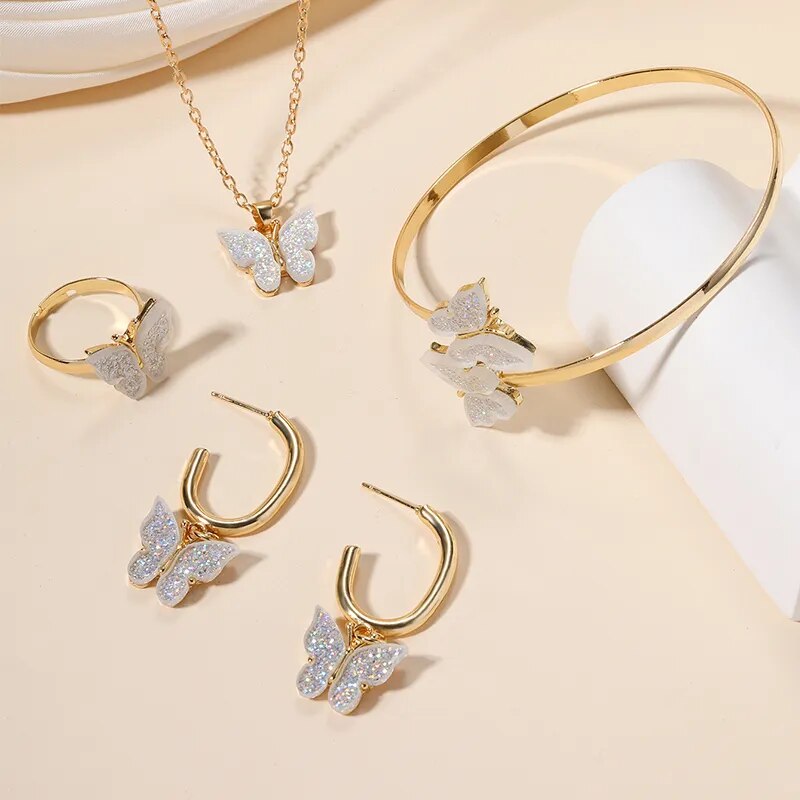 Luxury Butterfly Jewelry Set