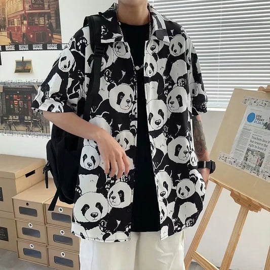 Cute Panda Loose T-Shirt