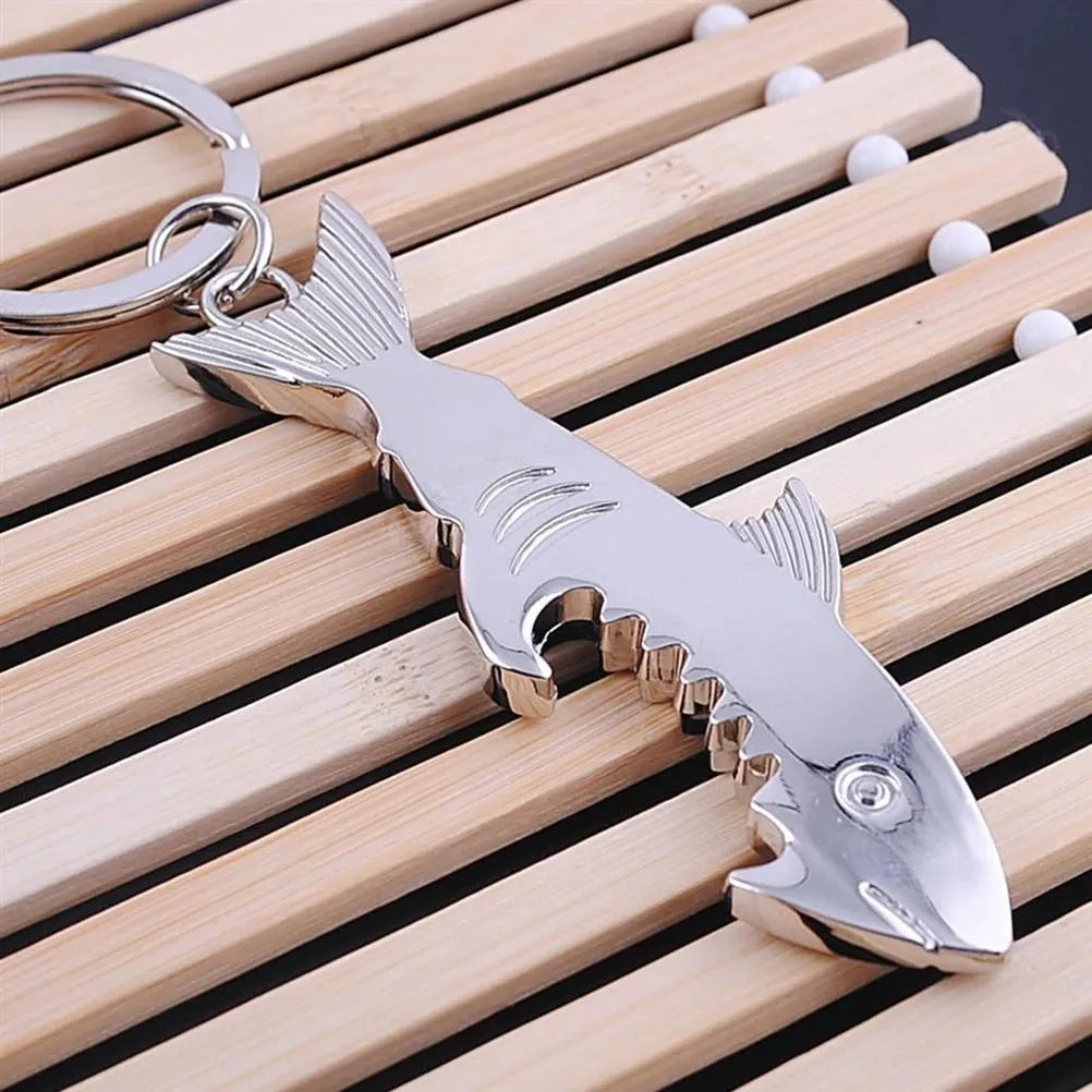 New Shark Bottle Opener Keychain