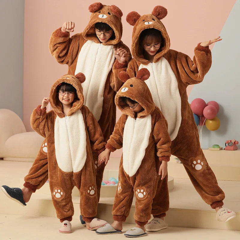 Cute Bear Pijamas Jumpsuits