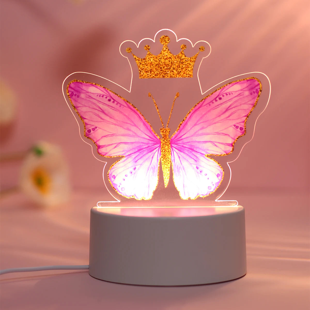 Cute Butterfly LED Night Light