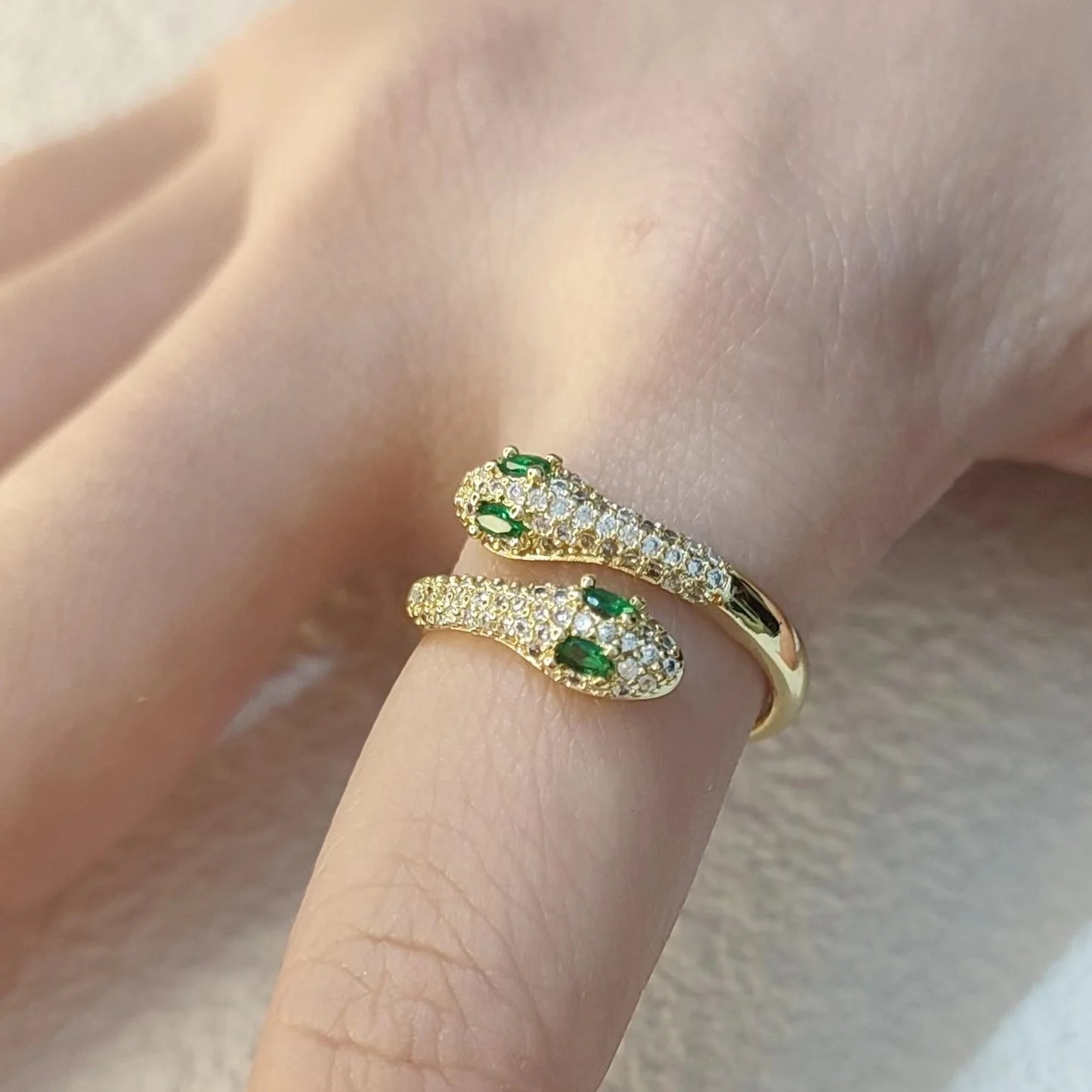 Luxury Snake Zircon Rings