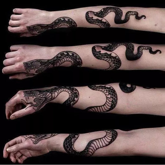 Big Snake Temporary Tattoo