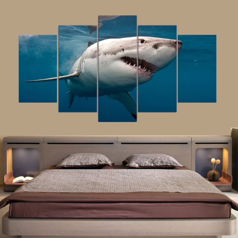 Unique Shark 5 Pieces Canvas