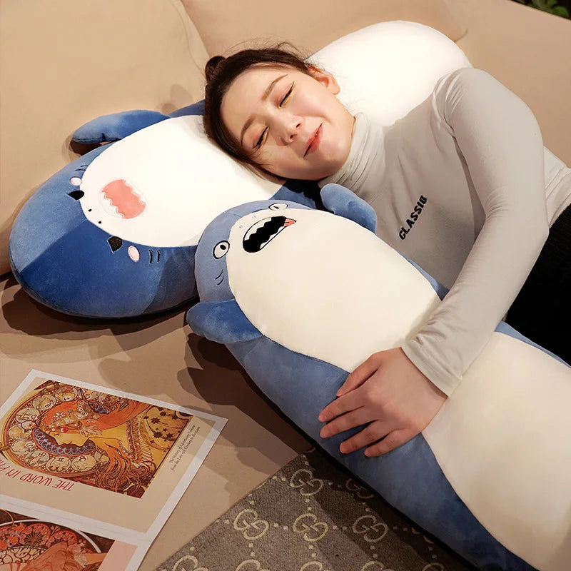 Cute  Long Shark Plush Pillow