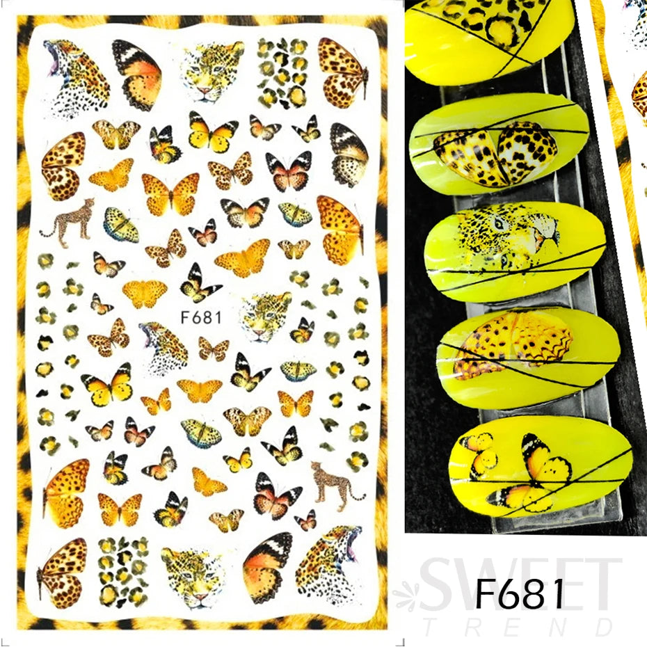 Luxury Butterflies Nail Stickers