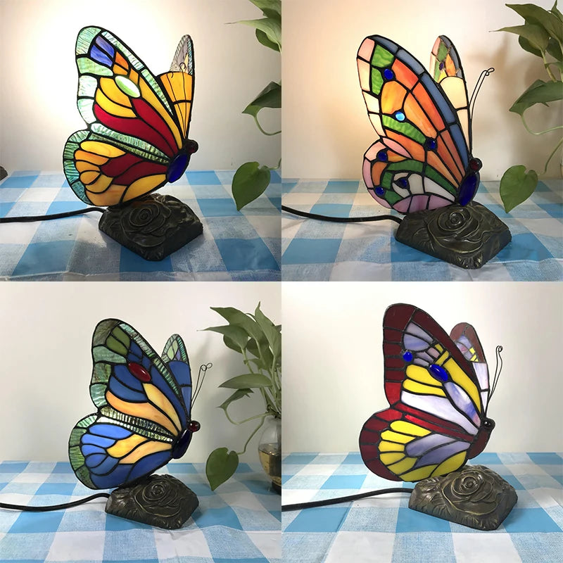 Luxury Glass Butterfly Lamps