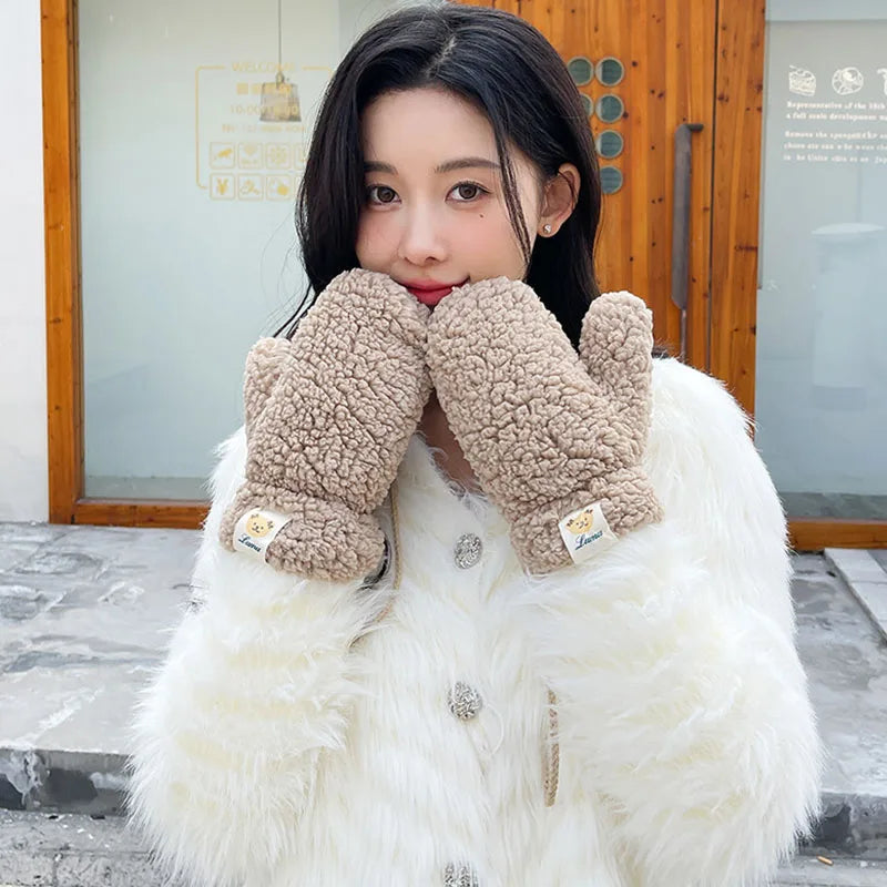Cute Bear Warm Gloves