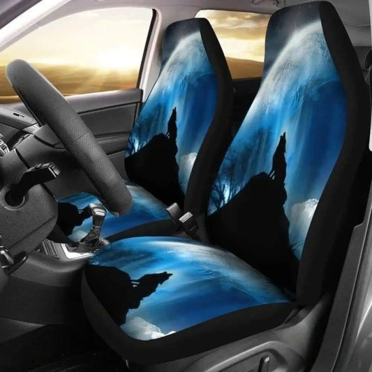 Gorgeous WOLF CAR SEAT COVERS