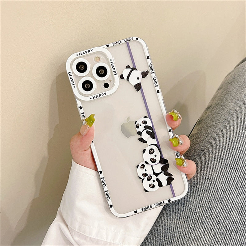 Adorable Panda Phone Cover For iPhone