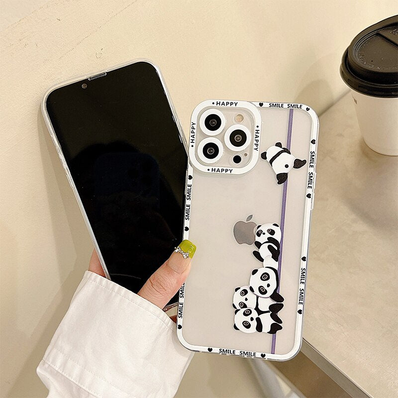 Adorable Panda Phone Cover For iPhone