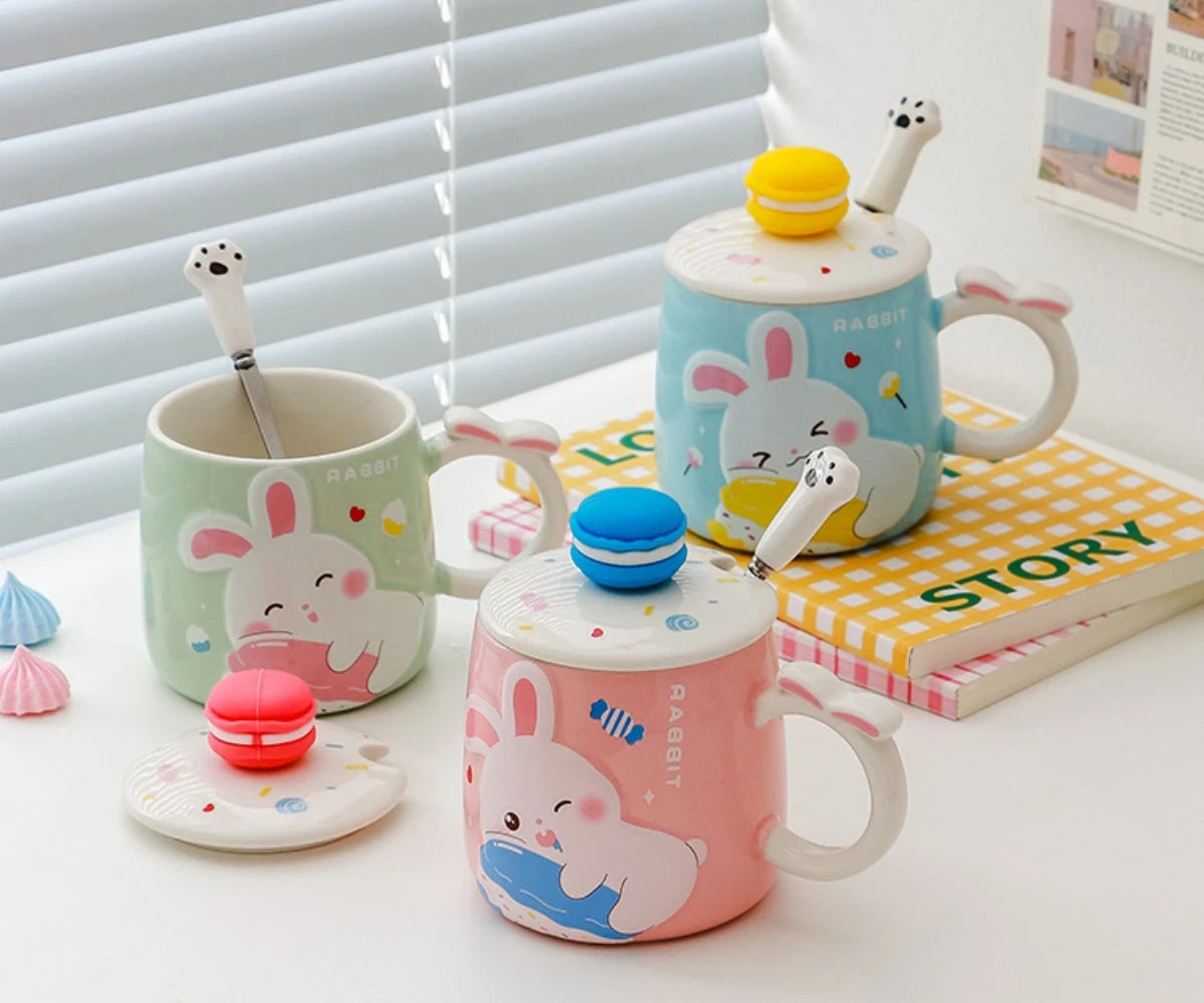 Cute bunny ceramic mug
