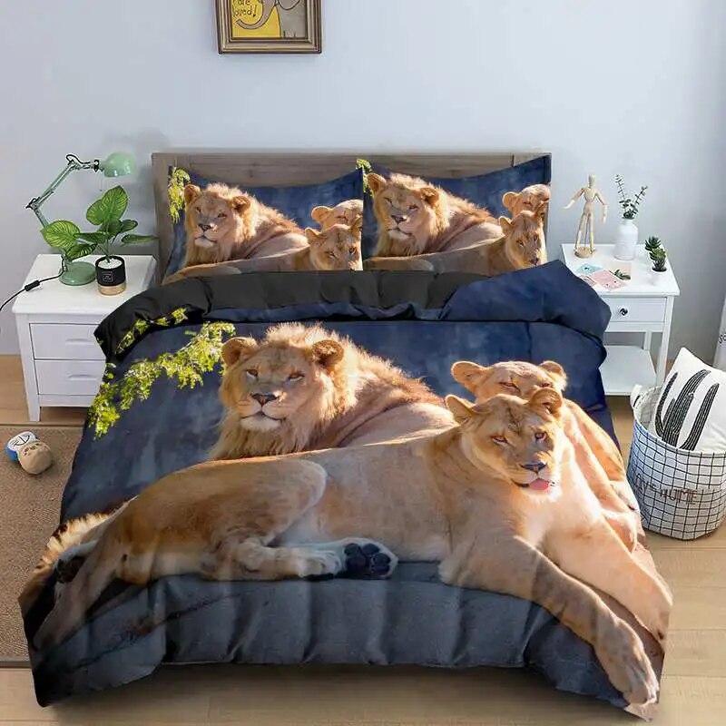 Luxury Lion Duvet Cover Set