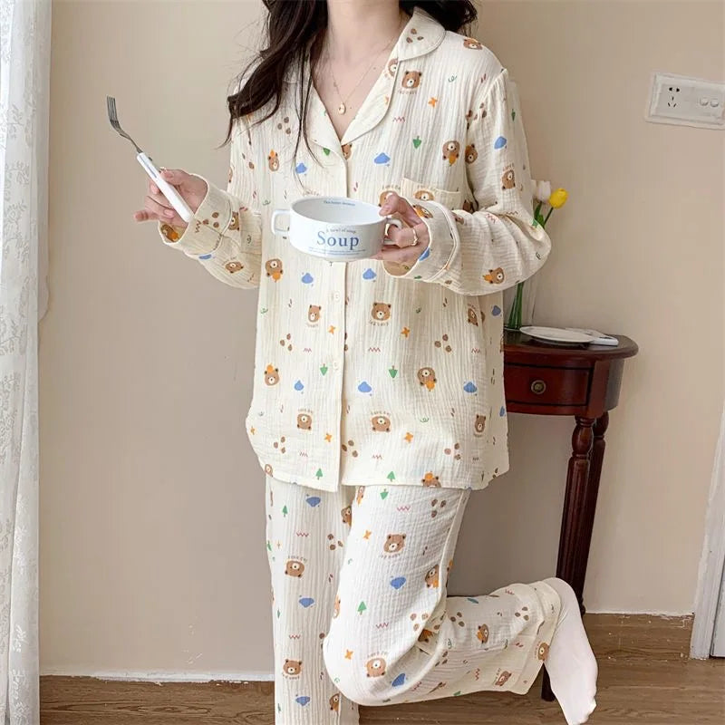 Cute Bear Pyjamas Set