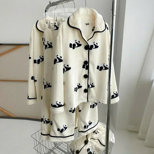 Cute Panda Pajamas Set