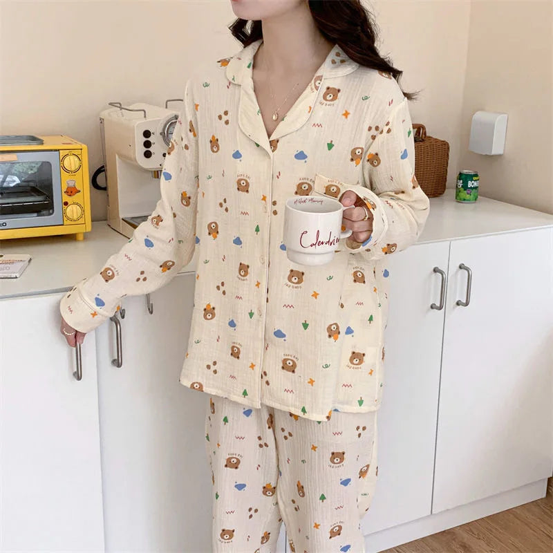 Cute Bear Pyjamas Set