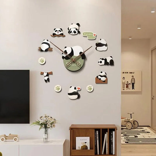 Cute Panda Clock Wall Clock
