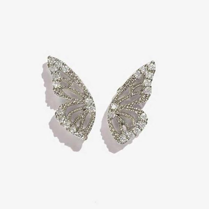 Unique Crystal Butterfly Earrings - animalchanel