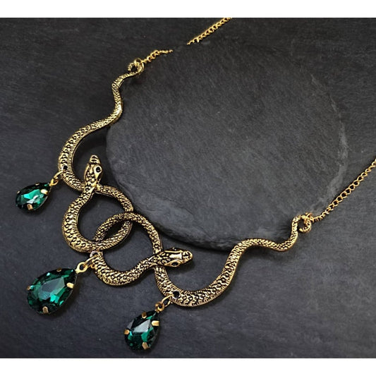 New Goth Snake Necklace - animalchanel