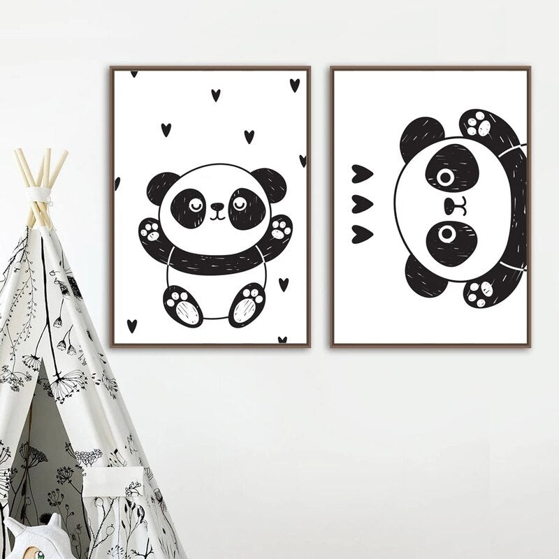 Unique Panda Canvas - animalchanel