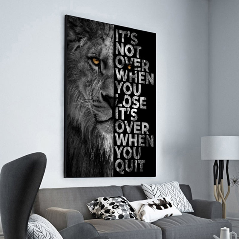 Amazing lion canvas - animalchanel