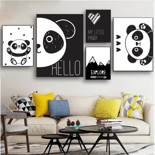 Unique Panda Canvas - animalchanel