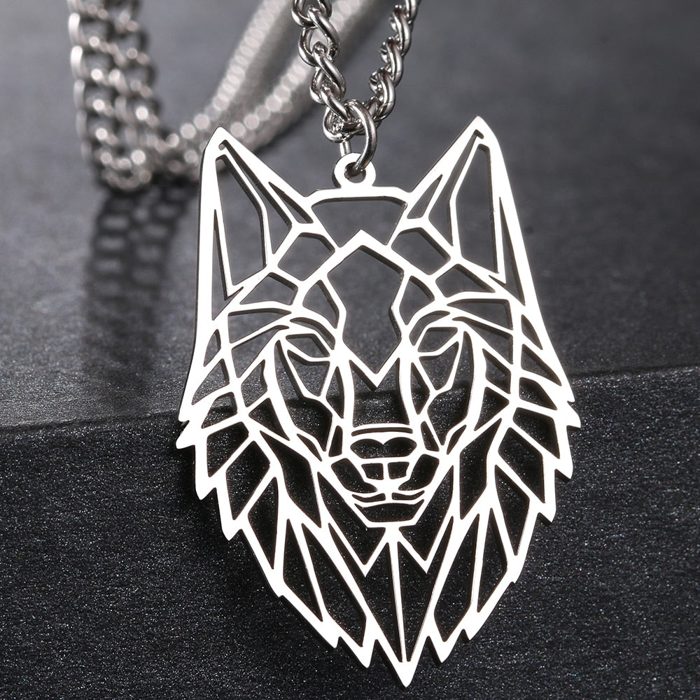Unique Wolf Head  Necklace - animalchanel