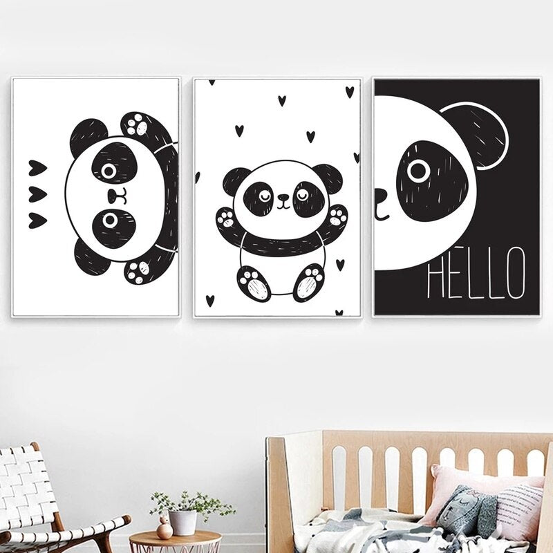 Unique Panda Canvas - animalchanel