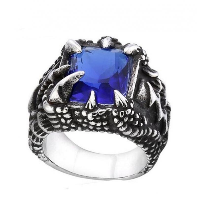 Amazing Crystal Demon Dragon Claw Ring