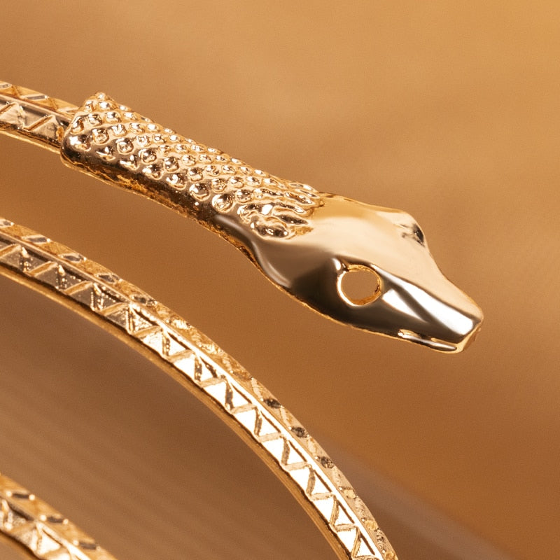 New Fashion Coiled Snake Bracelets - animalchanel
