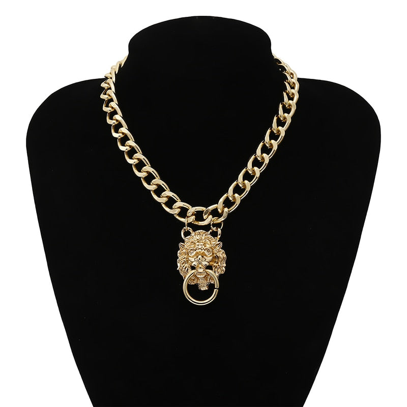New Goth Lion Necklace - animalchanel