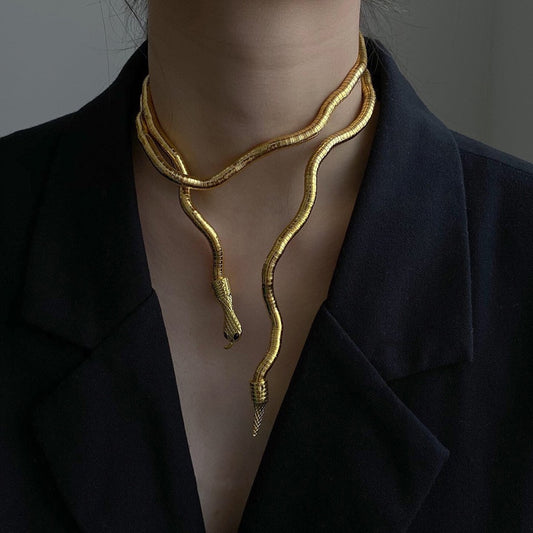 Amazing Chunky Snake Necklace - animalchanel