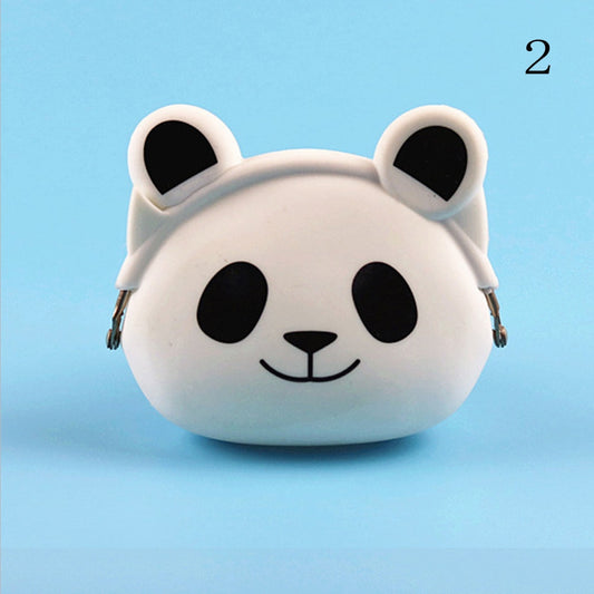 cute panda Silicone Bag
