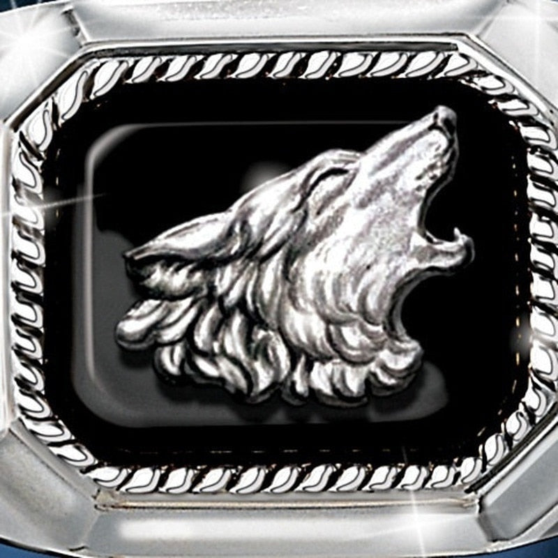 Unique Wolfs Ring - animalchanel