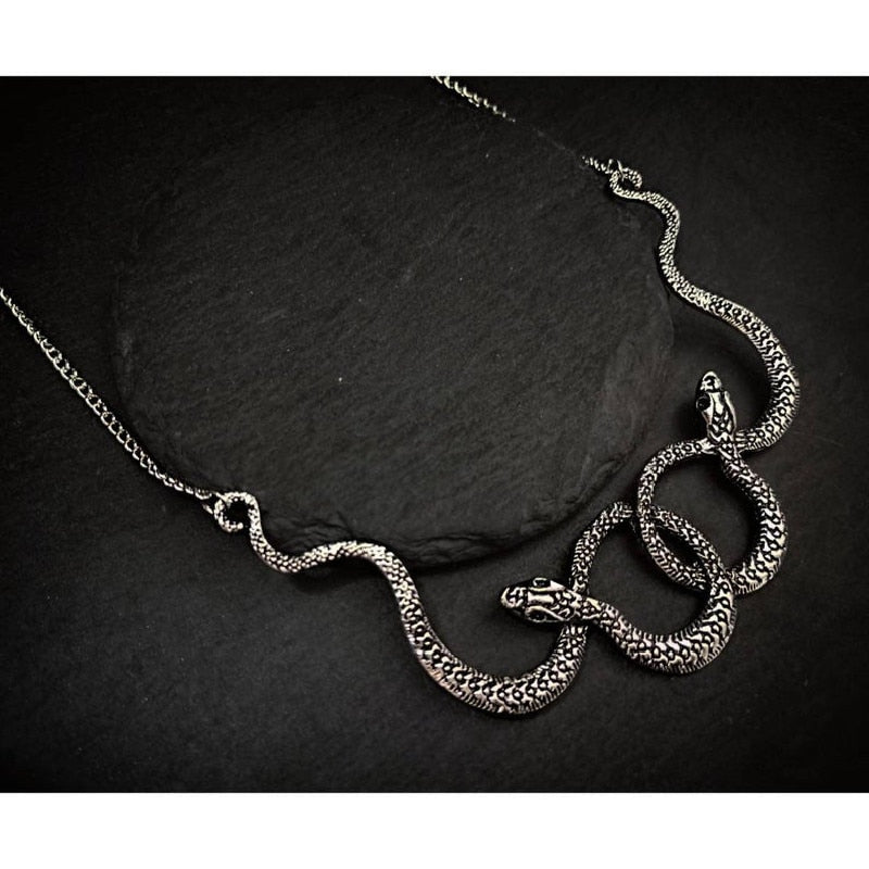 New Goth Snake Necklace - animalchanel