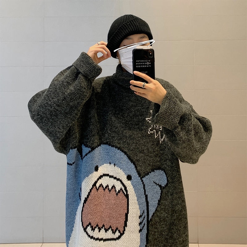 amazing  Shark Sweater - animalchanel