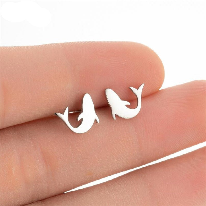 Amazing Mini Shark Earrings - animalchanel