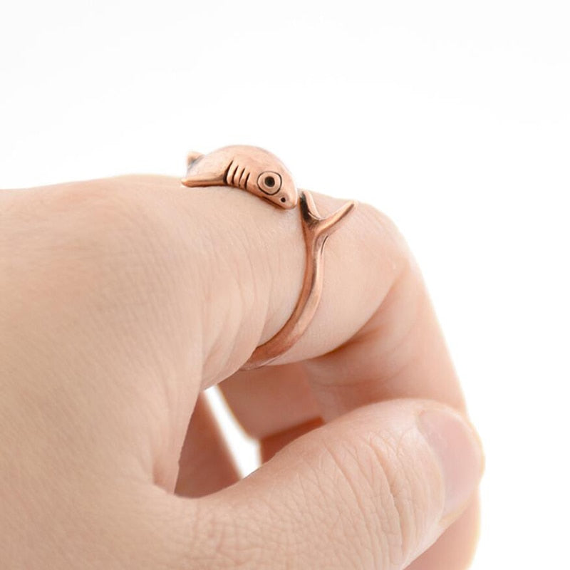 3D shark ring - animalchanel