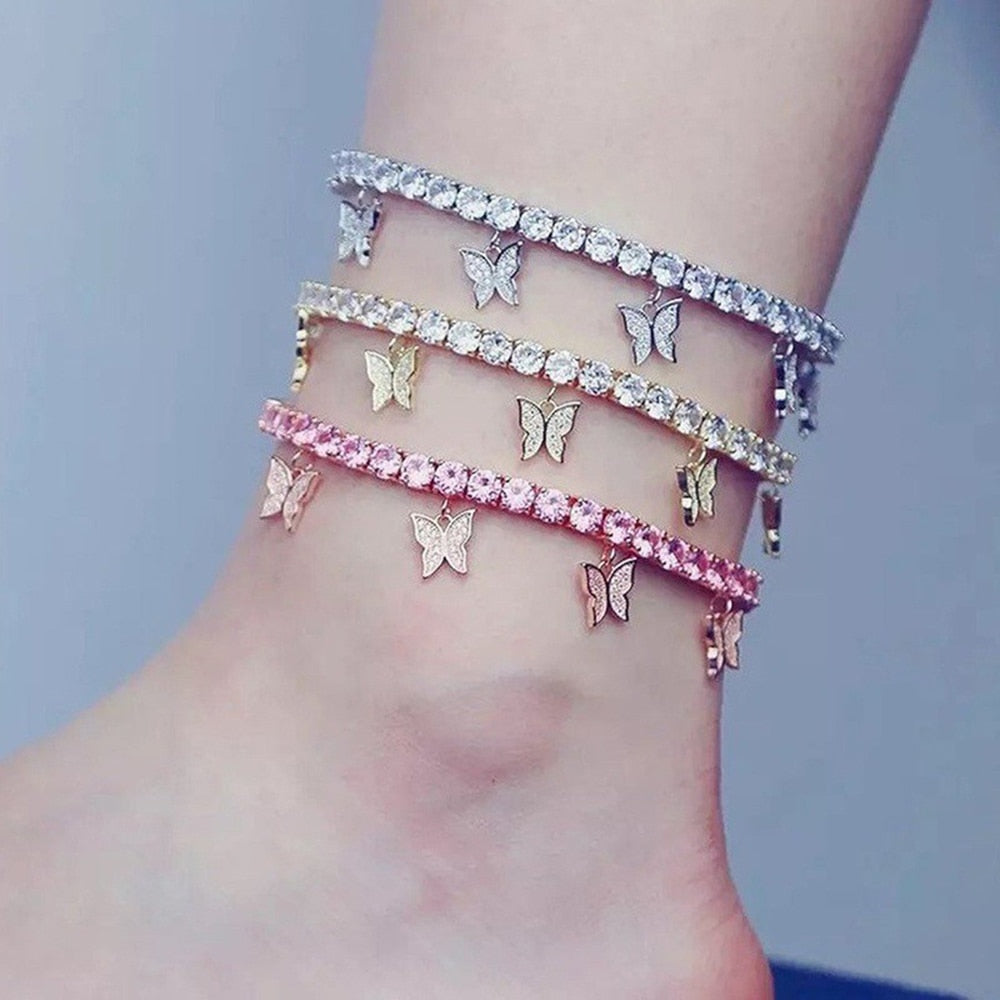 Luxury Butterfly  Anklet - animalchanel