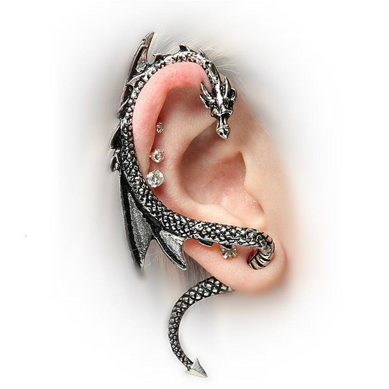 Unique Dragon Cuff Earrings